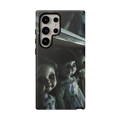 Creepy Dolls Phone Case – Eerie Vintage Doll Design for iPhone, Samsung Galaxy, and Google Pixel Devices