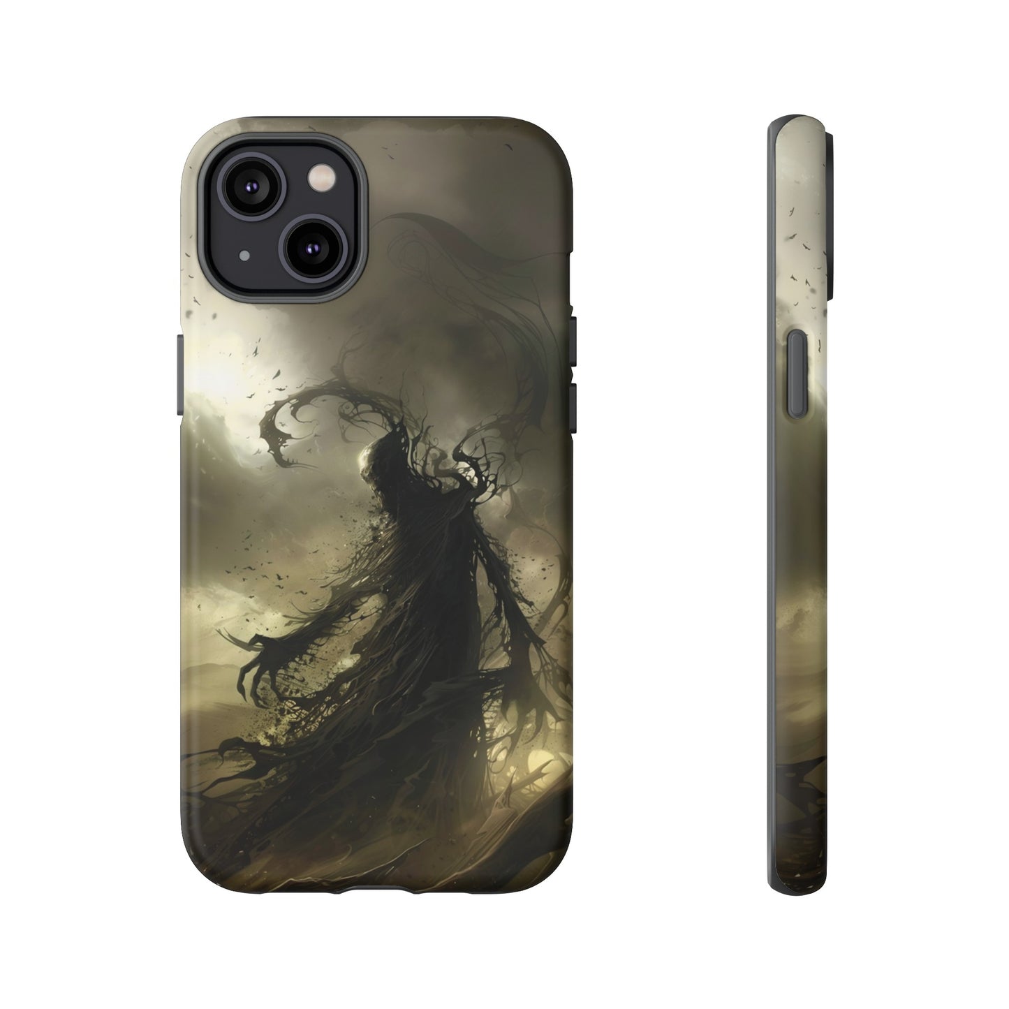 Dark Spirit Phone Case – Grim Reaper Haunting Design for iPhone, Samsung Galaxy, and Google Pixel Devices