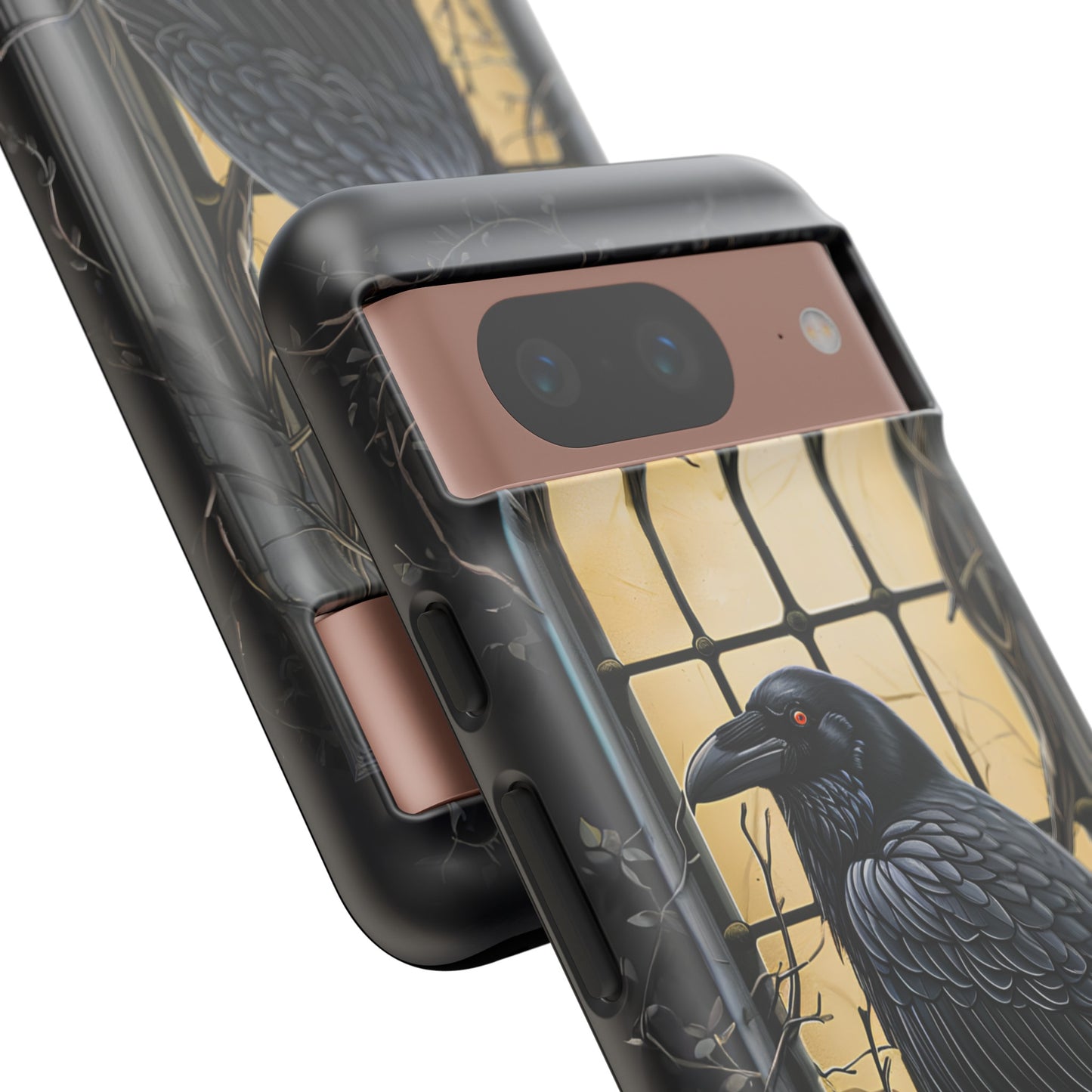 The Raven Phone Case – Edgar Allan Poe Inspired Gothic Design for iPhone, Samsung Galaxy, and Google Pixel Devices