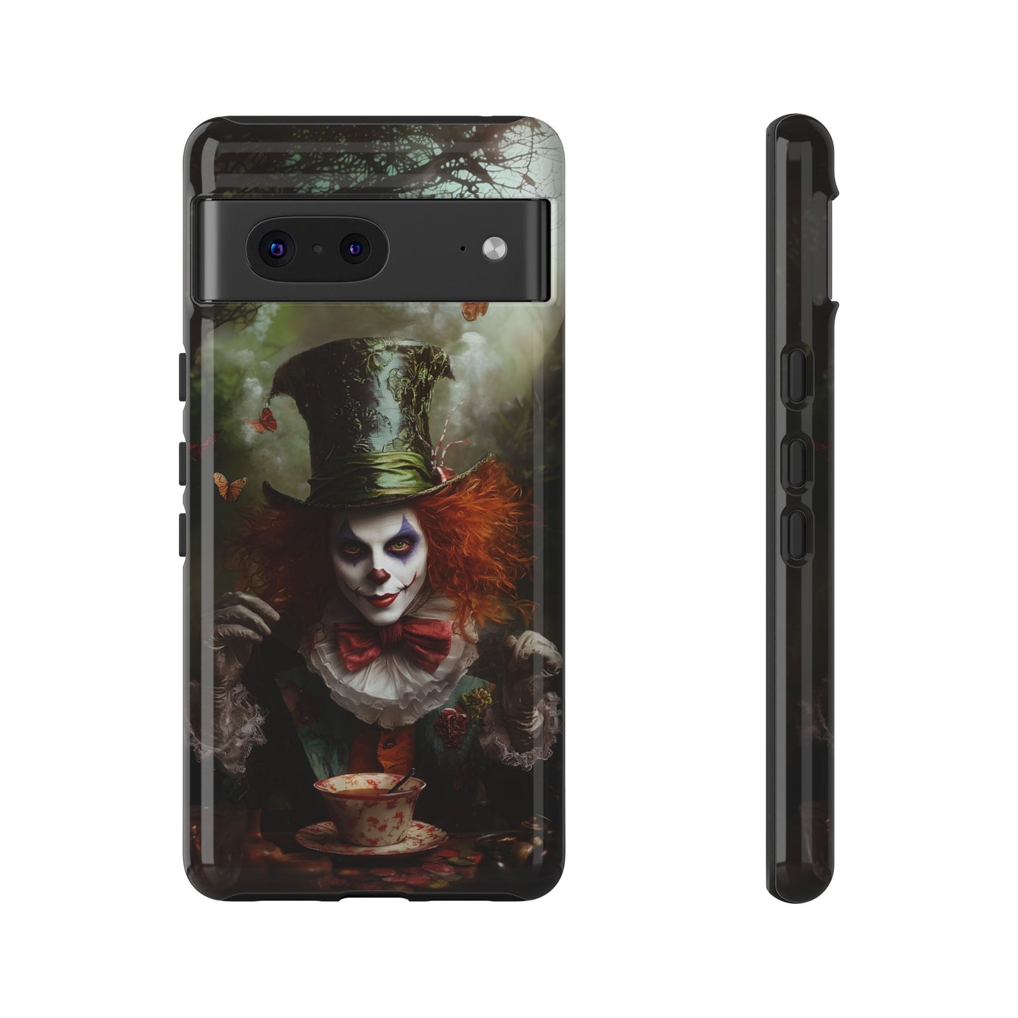 Mad Hatter Gothic Fantasy Phone Case - Dark Wonderland Design for iPhone, Samsung Galaxy, and Google Pixel Devices