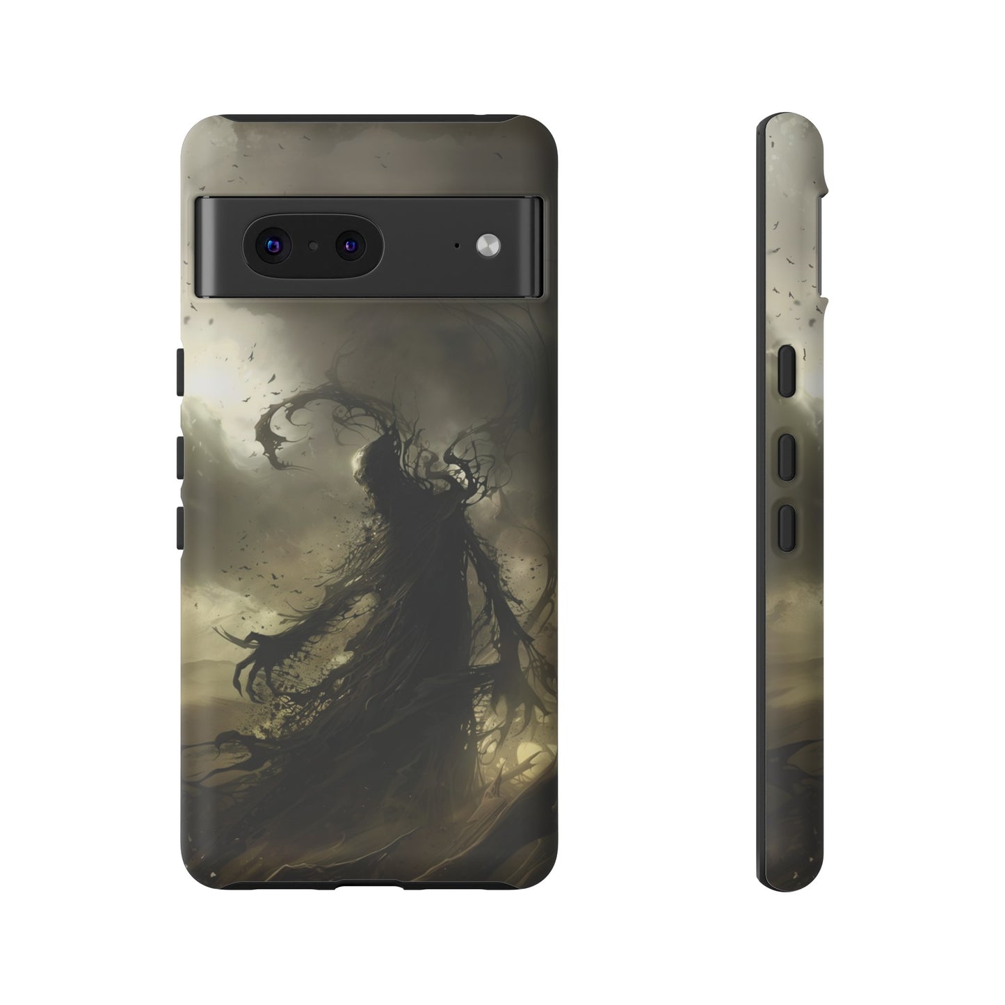 Dark Spirit Phone Case – Grim Reaper Haunting Design for iPhone, Samsung Galaxy, and Google Pixel Devices