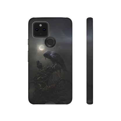 Gothic Raven Phone Case - Dark Crow Art for iPhone, Samsung Galaxy, and Google Pixel Devices