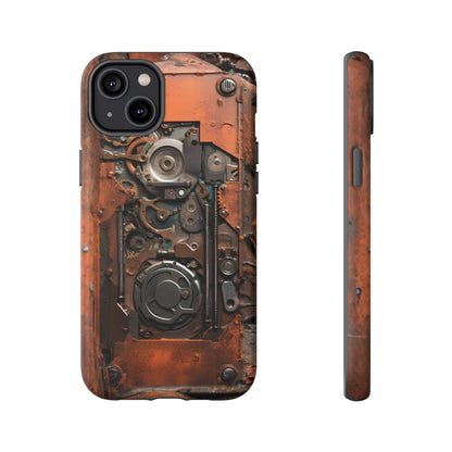 Rusted Mechanisms Phone Case – Steampunk Metal Gear Design for iPhone, Samsung Galaxy, and Google Pixel Devices