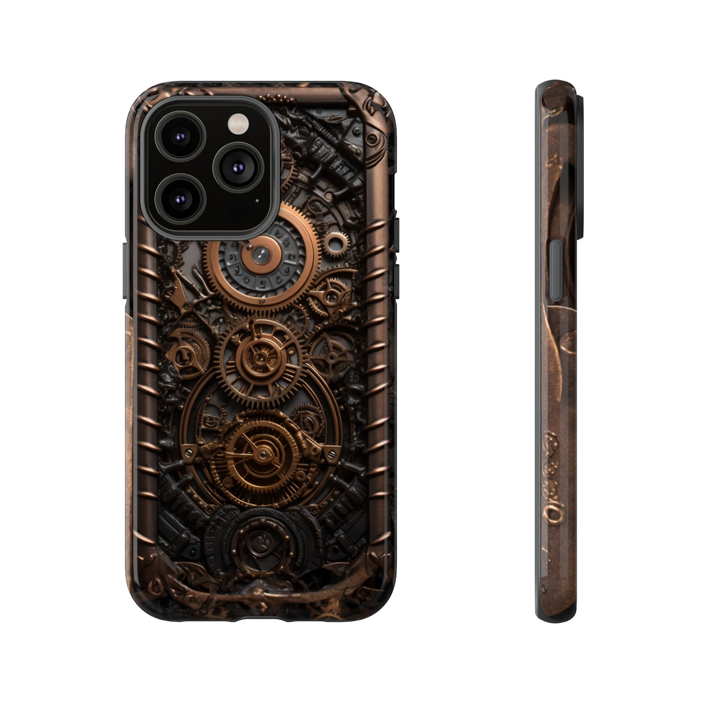 Gearworks 2 Phone Case – Steampunk Victorian Design with Gears and Clockwork for iPhone, Samsung Galaxy, and Google Pixel Devices