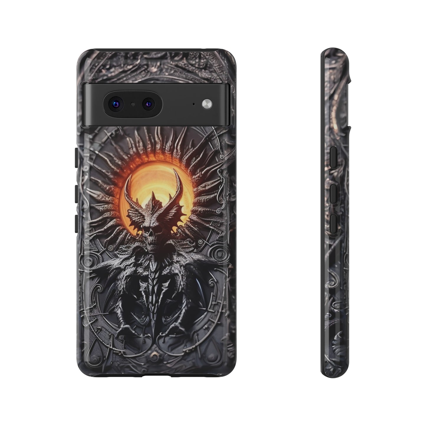 Skeletal Demonic King Phone Case – Ornate Gothic Design for iPhone, Samsung Galaxy, and Google Pixel Devices