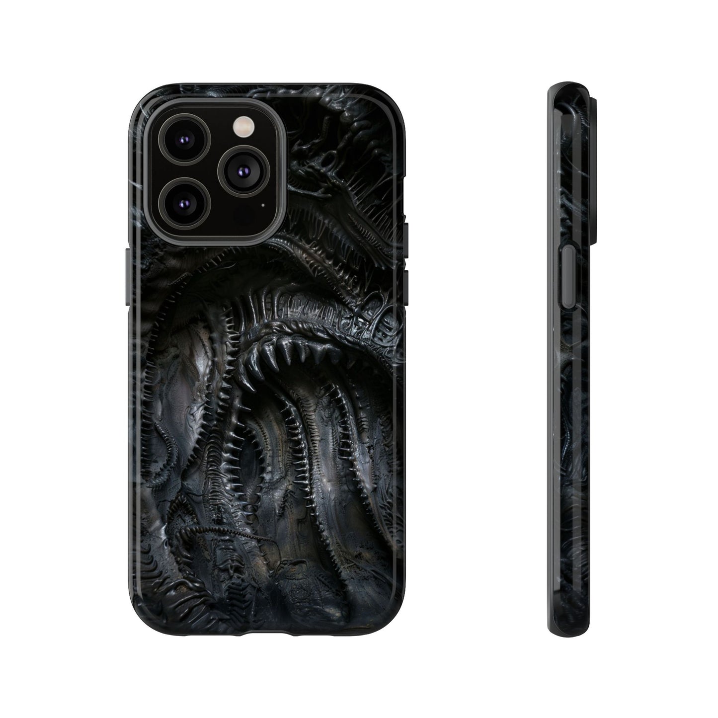 Surreal Biomechanical Phone Case - Gothic Sci-Fi Art for iPhone, Samsung Galaxy, and Google Pixel Devices