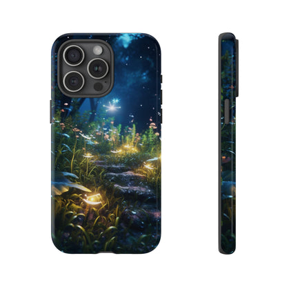 Fireflies in the Forest Tough Phone Case – Enchanting Summer Night Design for iPhone, Samsung Galaxy, and Google Pixel Devices