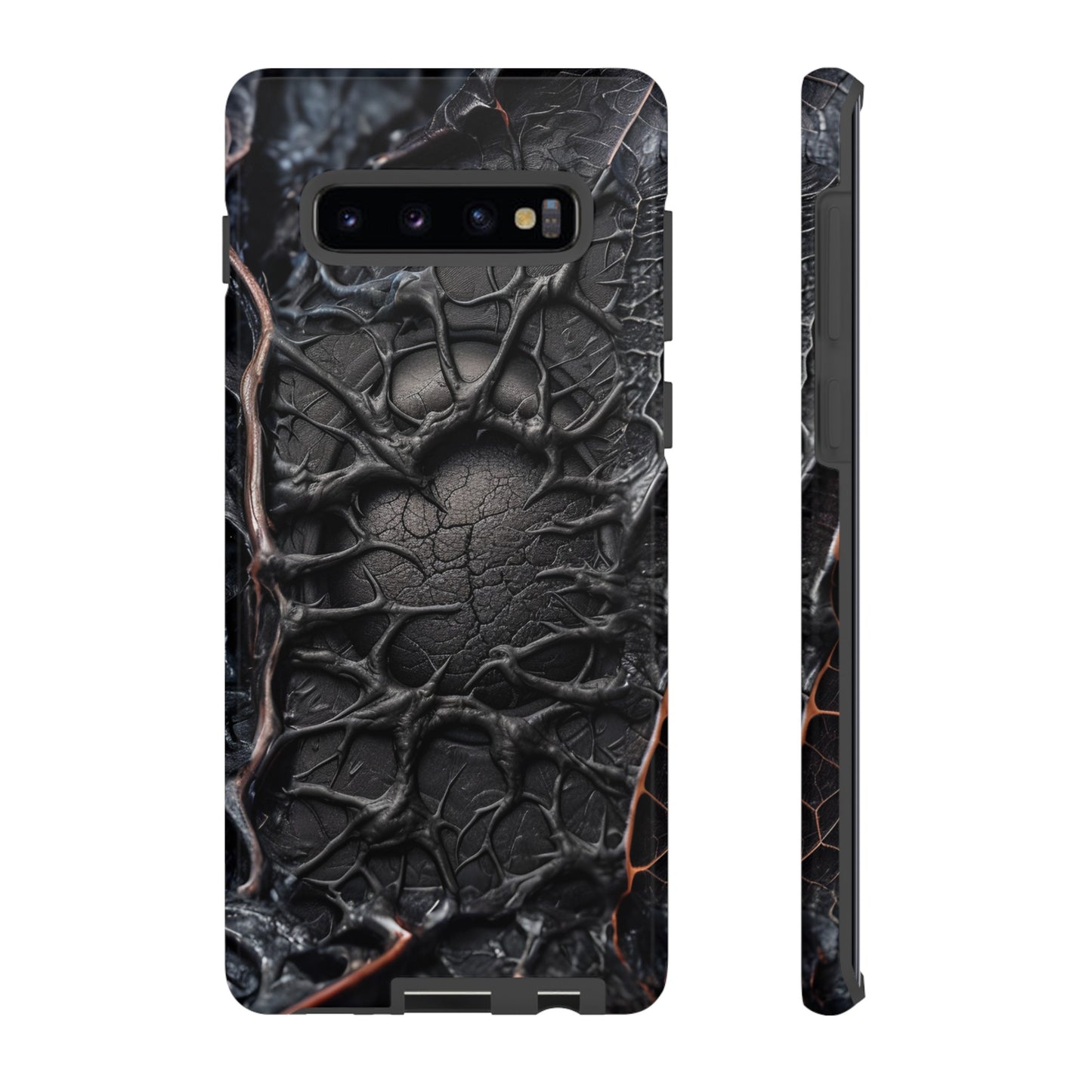 Black Veins Tough Phone Case – Lovecraftian Horror Design for iPhone, Samsung Galaxy, and Google Pixel Devices