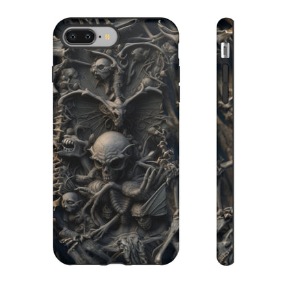 Those Who Dwell Below #1 Phone Case – Intricate Gothic Skeleton Design for iPhone, Samsung Galaxy, Google Pixel Devices