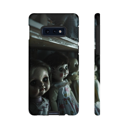 Creepy Dolls Phone Case – Eerie Vintage Doll Design for iPhone, Samsung Galaxy, and Google Pixel Devices