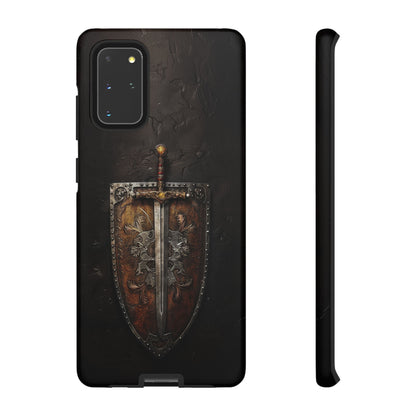 Medieval Sword and Shield Phone Case - For iPhone, Samsung Galaxy, and Google Pixel Devices