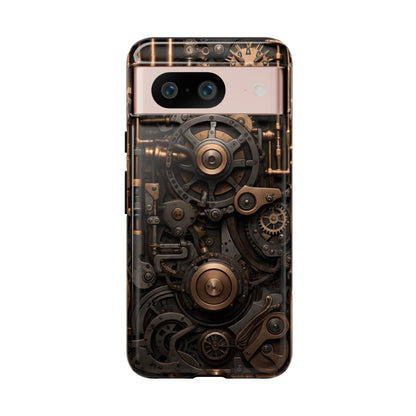 Steampunk Machine Phone Case – Victorian Gears Design for iPhone, Samsung Galaxy, and Google Pixel Devices