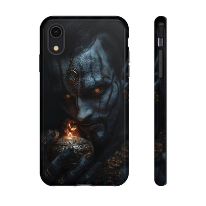 Dark Djinn Warrior Phone Case - Intricate Fantasy Art Protective Cover for iPhone, Samsung Galaxy, and Google Pixel Devices