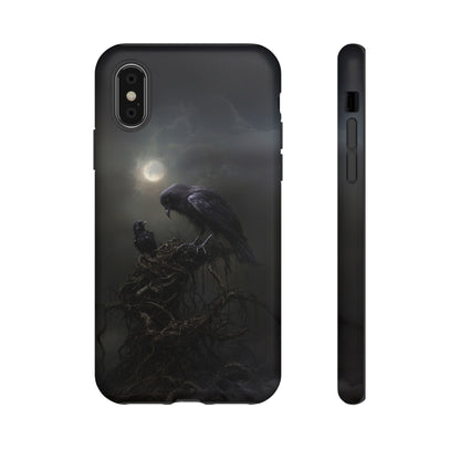 Gothic Raven Phone Case - Dark Crow Art for iPhone, Samsung Galaxy, and Google Pixel Devices