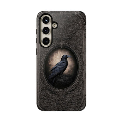 Gothic Raven Phone Case - Mysterious Dark Bird Design