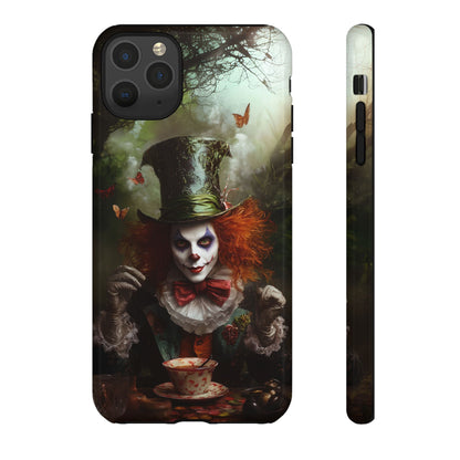 Mad Hatter Gothic Fantasy Phone Case - Dark Wonderland Design for iPhone, Samsung Galaxy, and Google Pixel Devices