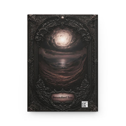 Dark Ocean Moon Journal – Personalized Gothic Notebook