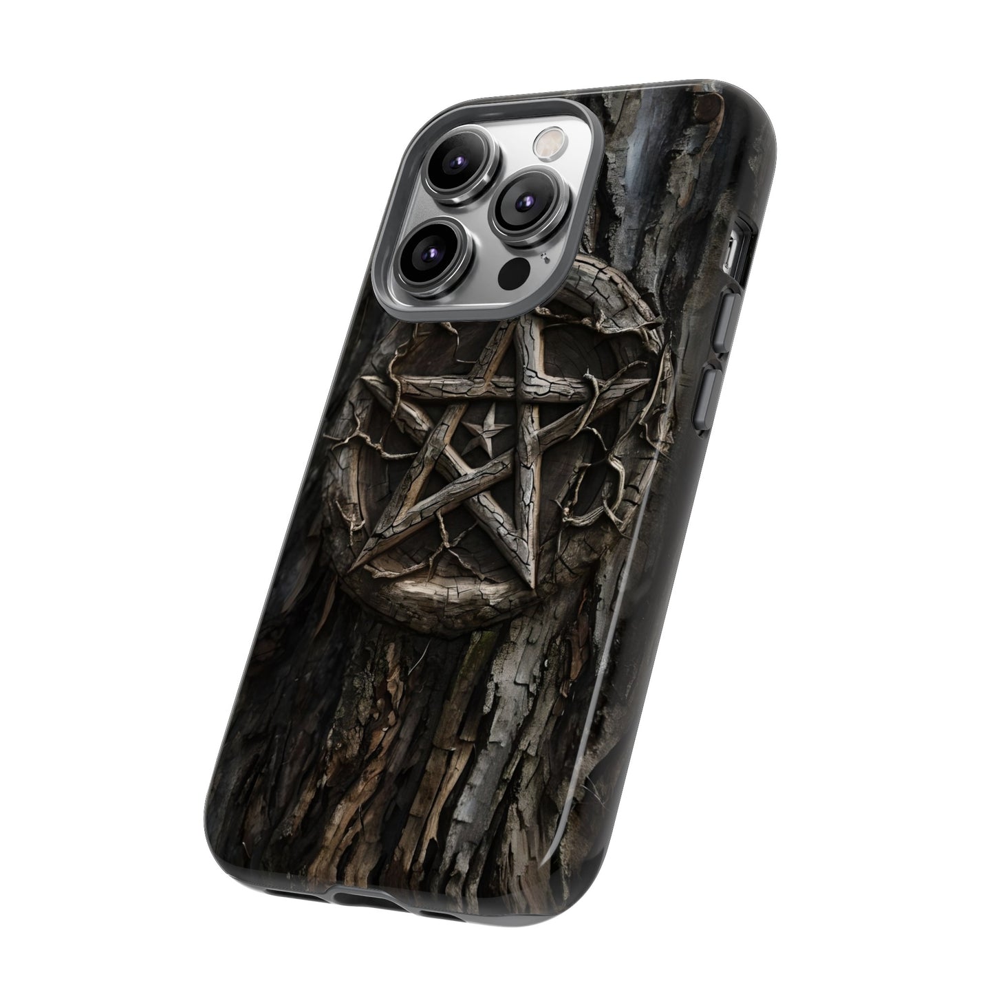 Pentacle Tree Phone Case – Wiccan Nature Magic Design for iPhone, Samsung Galaxy, and Google Pixel Devices