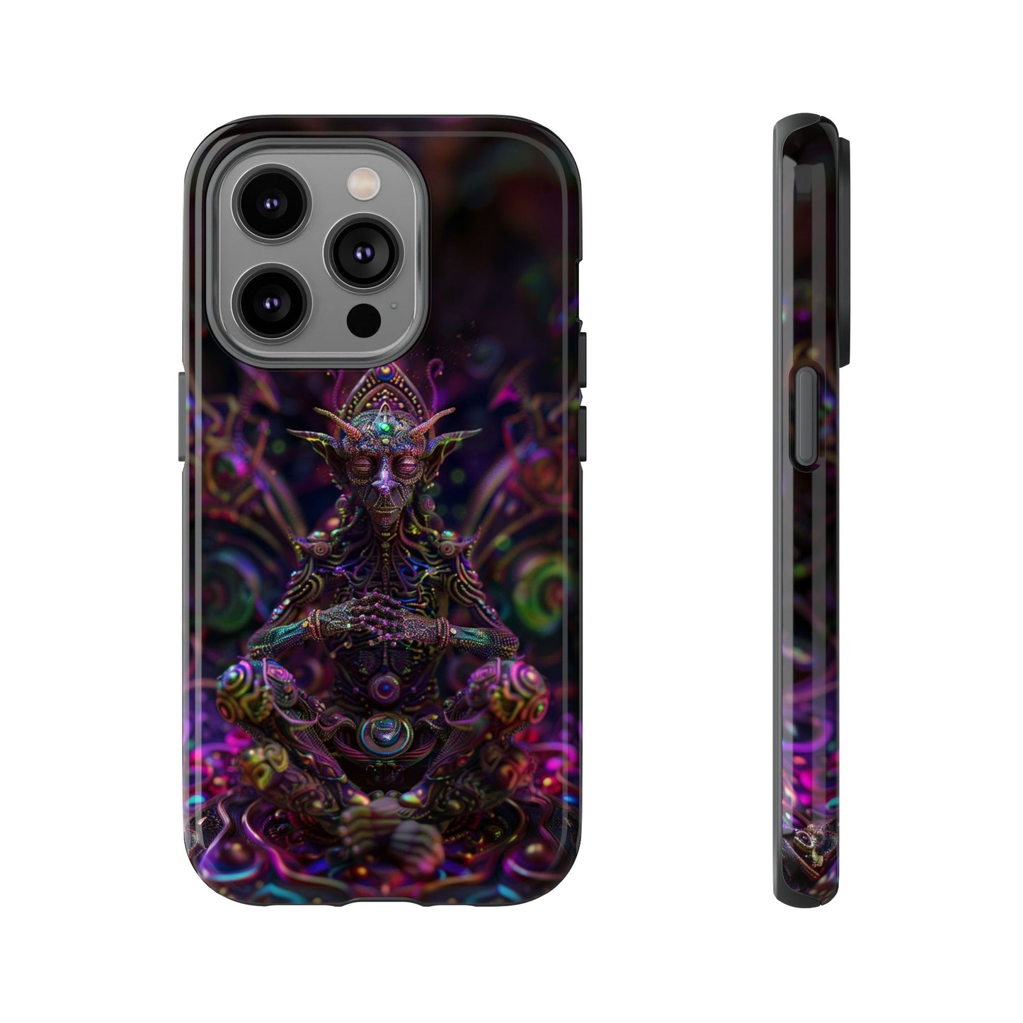 Mystical Machine Elf Phone Case - Psychedelic Vibes for iPhone, Samsung, Google Pixel