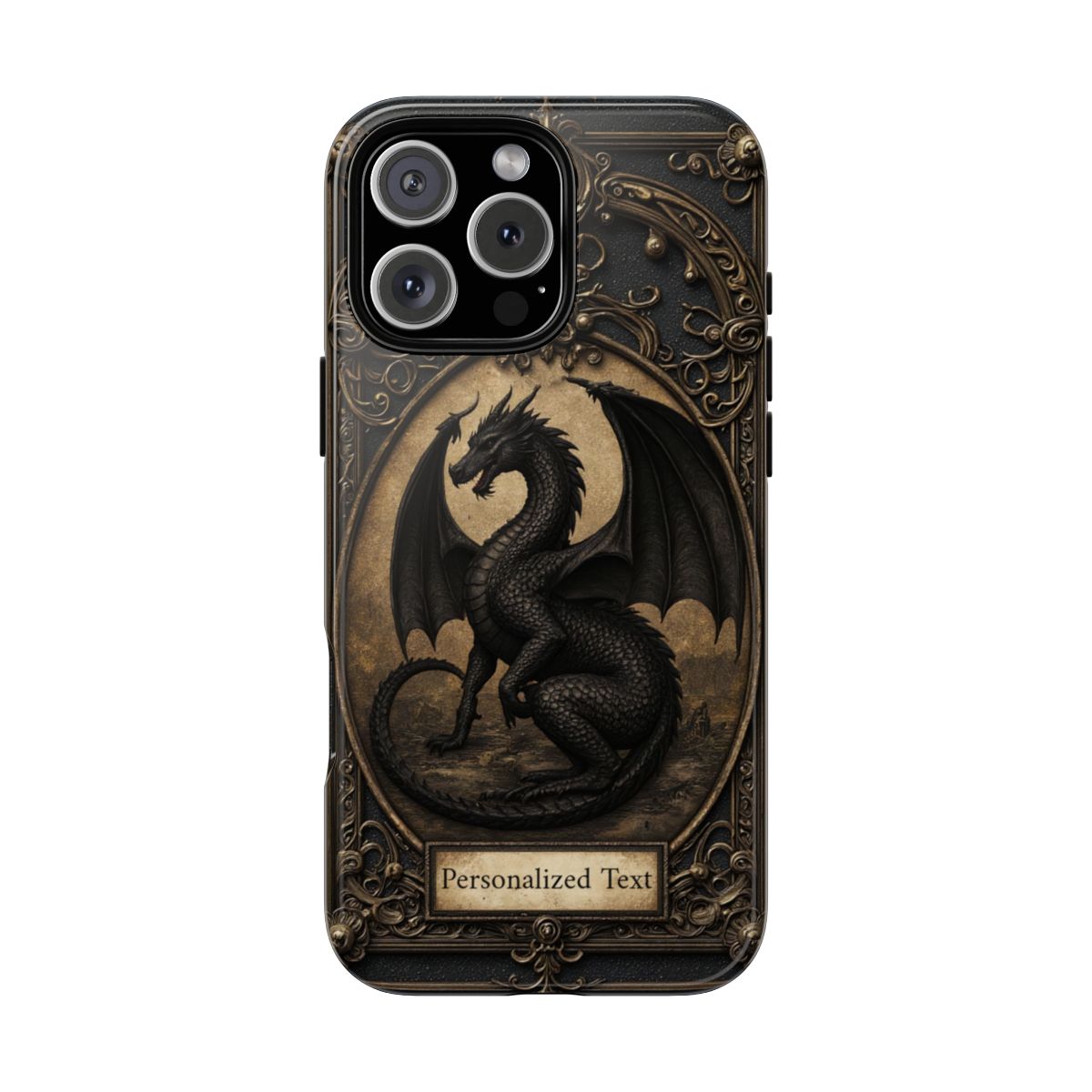 Personalized Gothic Dragon Phone Case - Fierce Elegance Meets Dark Fantasy