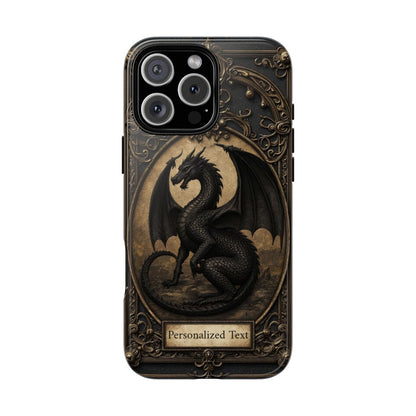 Personalized Gothic Dragon Phone Case - Fierce Elegance Meets Dark Fantasy