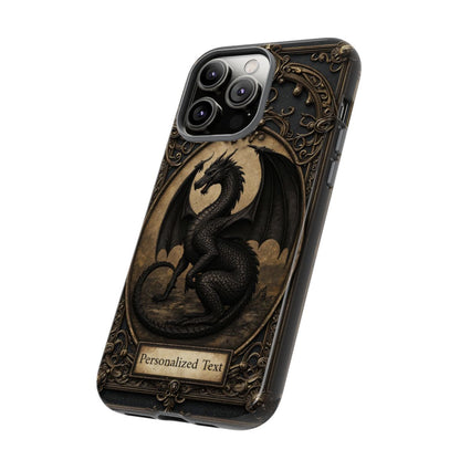 Personalized Gothic Dragon Phone Case - Fierce Elegance Meets Dark Fantasy