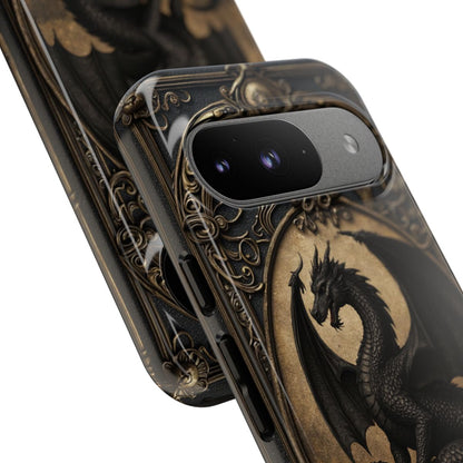 Personalized Gothic Dragon Phone Case - Fierce Elegance Meets Dark Fantasy