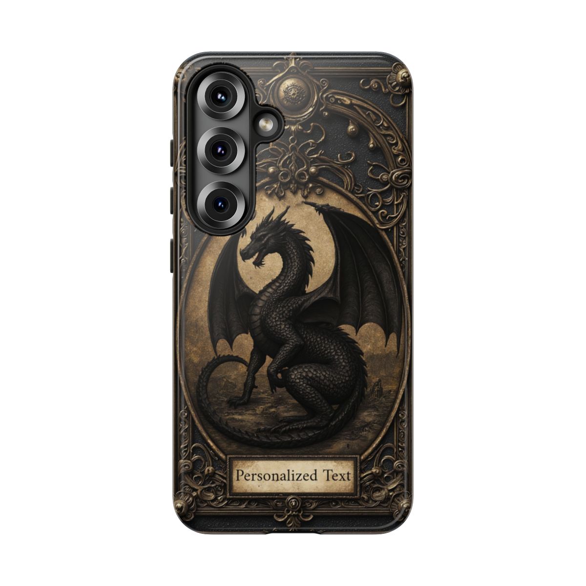 Personalized Gothic Dragon Phone Case - Fierce Elegance Meets Dark Fantasy