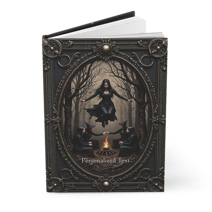Witchy Ritual Circle Journal - Personalized Gothic Forest Notebook