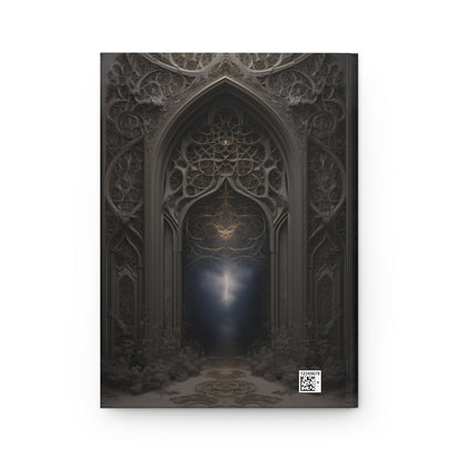 Celestial Gateway Journal - Personalized Gothic Arch Notebook for Mystics & Dreamers