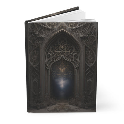 Celestial Gateway Journal - Personalized Gothic Arch Notebook for Mystics & Dreamers