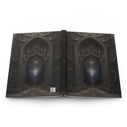 Celestial Gateway Journal - Personalized Gothic Arch Notebook for Mystics & Dreamers