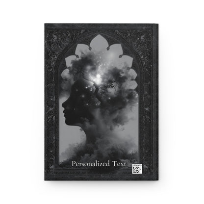 Celestial Dreamscape Journal - Mystical Silhouette Notebook with Personalized Text