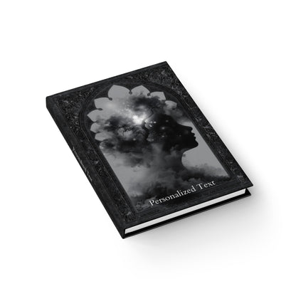 Celestial Dreamscape Journal - Mystical Silhouette Notebook with Personalized Text