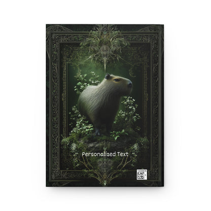 Mystical Capybara Journal - Personalized Forest Animal Notebook