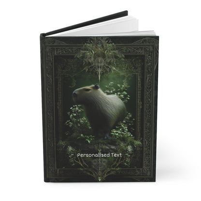 Mystical Capybara Journal - Personalized Forest Animal Notebook