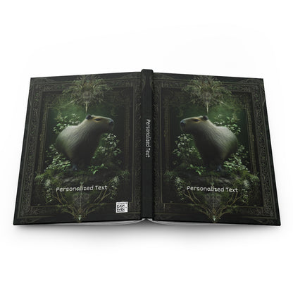 Mystical Capybara Journal - Personalized Forest Animal Notebook