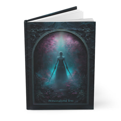 Mystic Warrior Notebook - Personalized Fantasy Journal with Dual Blades