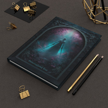 Mystic Warrior Notebook - Personalized Fantasy Journal with Dual Blades