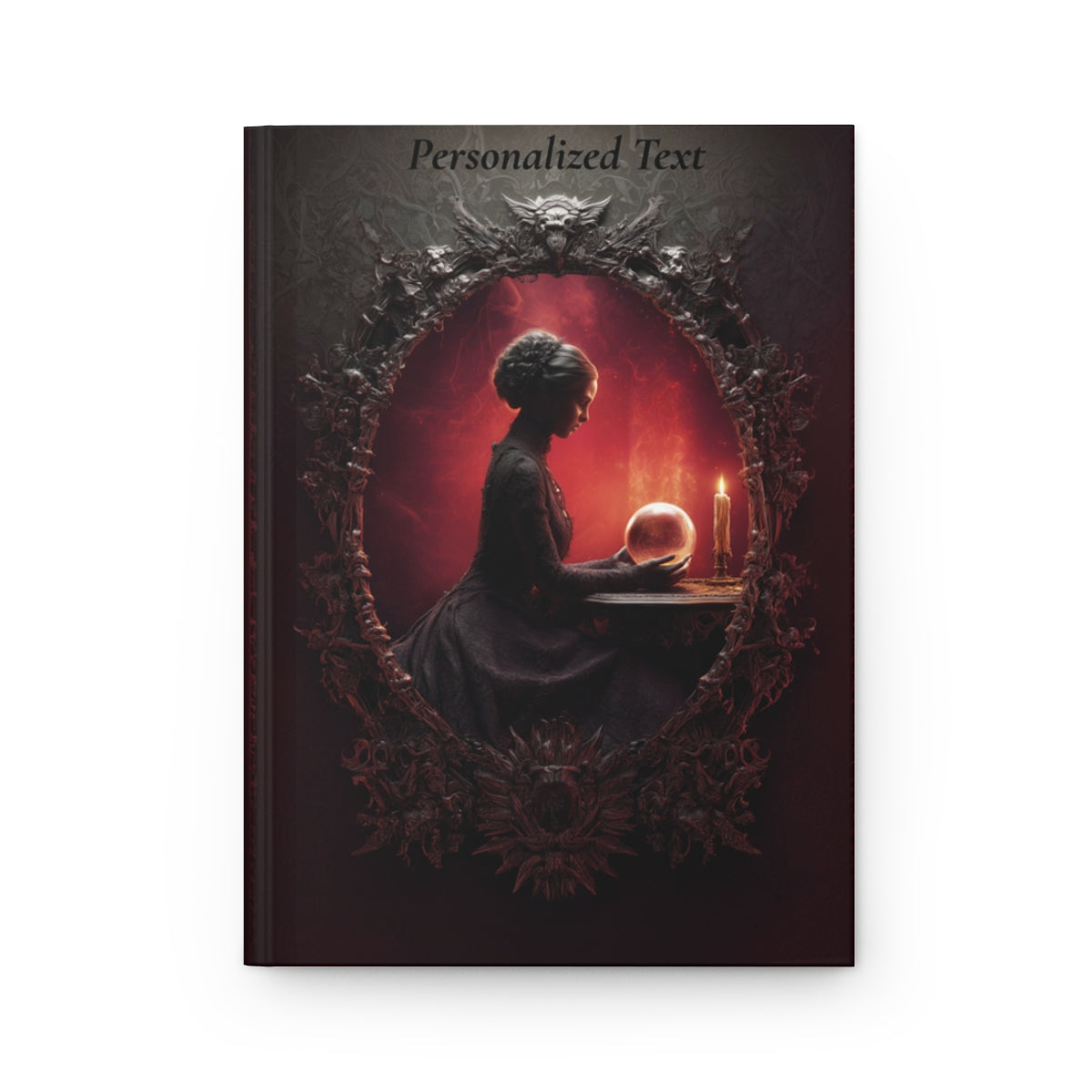 Gothic Seer Crystal Ball Notebook - Personalized Mystical Journal