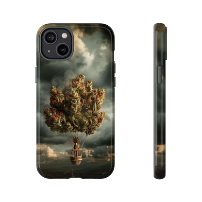 Cannabis Balloon Adventure Phone Case - For iPhone, Samsung Galaxy, and Google Pixel Devices