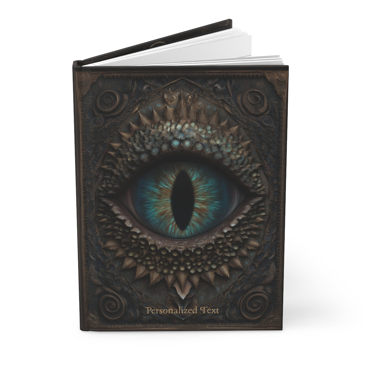 Personalized Dragon Eye Notebook - Fantasy Journal with Custom Text