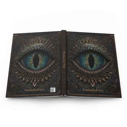Personalized Dragon Eye Notebook - Fantasy Journal with Custom Text