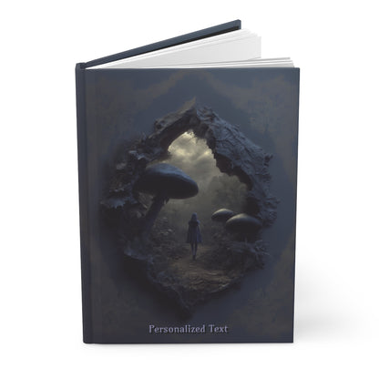 Personalized Enchanted Forest Notebook - Mystical Mushroom Path Journal