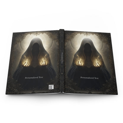 Mystic Flame Journal - Personalized Gothic Spellcaster Notebook
