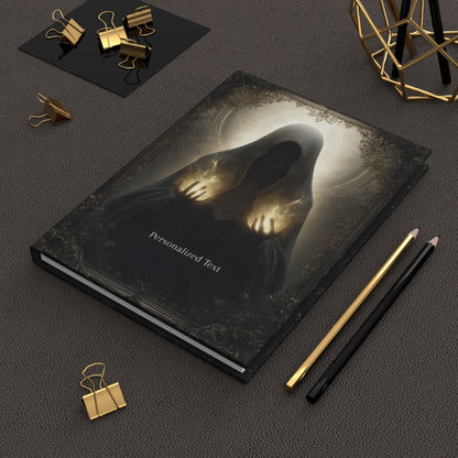 Mystic Flame Journal - Personalized Gothic Spellcaster Notebook