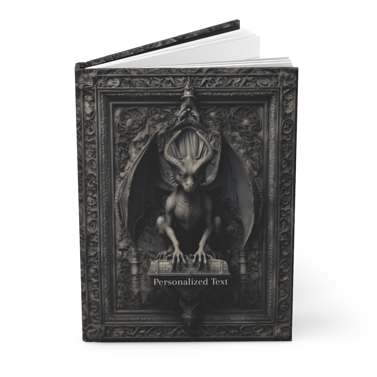 Gothic Dragon Guardian Journal - Custom Fantasy Notebook with Personalized Text