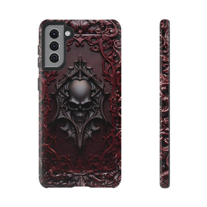 Vampiric Tough Phone Case – Gothic Skull Vampire Design for iPhone, Samsung Galaxy, and Google Pixel Devices