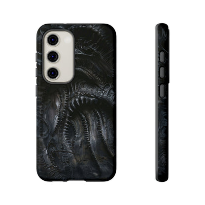 Surreal Biomechanical Phone Case - Gothic Sci-Fi Art for iPhone, Samsung Galaxy, and Google Pixel Devices