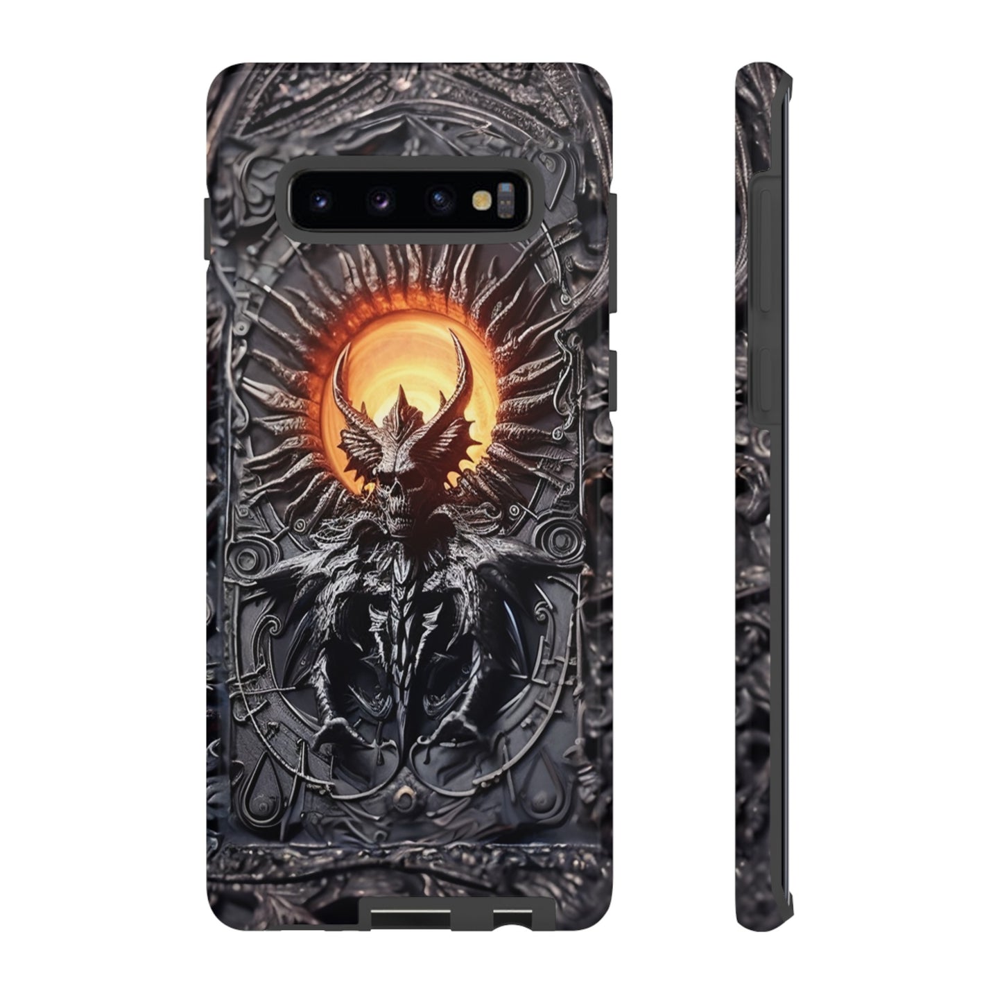 Skeletal Demonic King Phone Case – Ornate Gothic Design for iPhone, Samsung Galaxy, and Google Pixel Devices